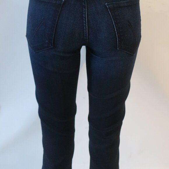 Womens Mother Blue Dark Wash The Mid Rise Dazzler Now or Never Denim Jean 27 - Picture 9 of 14